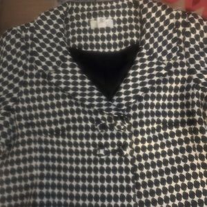 Black and white blazer -